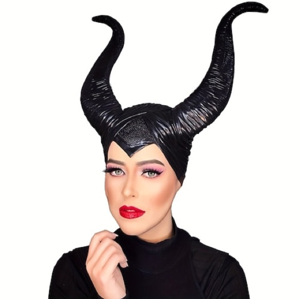 Black Maleficent Horned Headpiece
